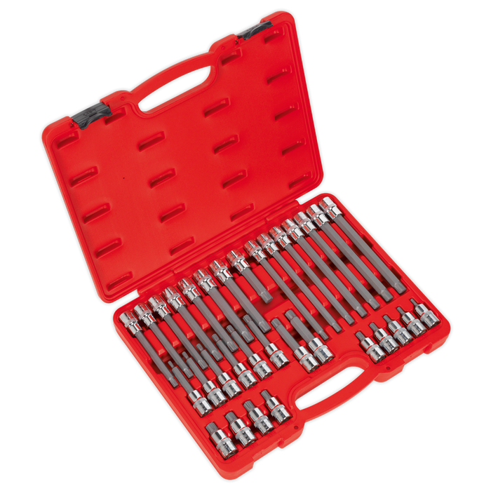 Premier Ribe Socket Bit Set 1/2"Sq Drive 32pc | AK2198