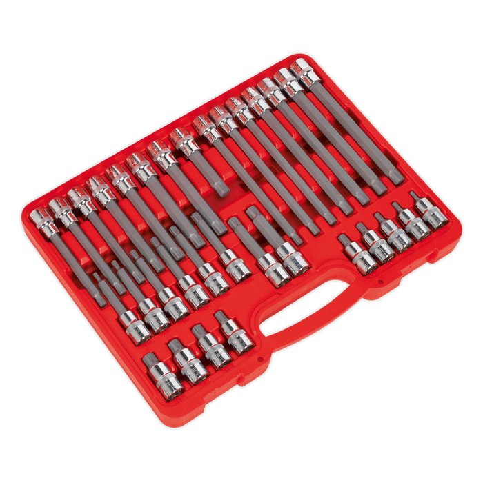 Premier Ribe Socket Bit Set 1/2"Sq Drive 32pc | AK2198