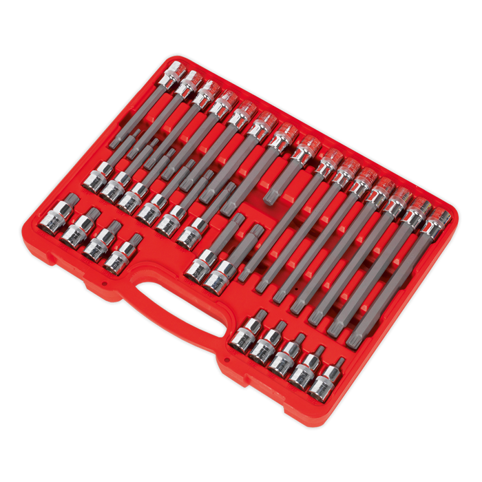 Premier Ribe Socket Bit Set 1/2"Sq Drive 32pc | AK2198