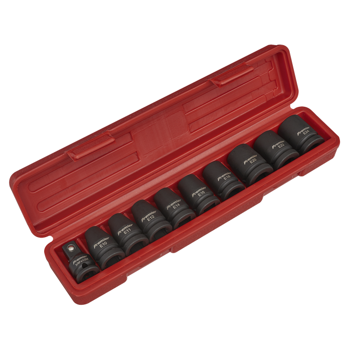 Premier TRX-Star* Female Impact Socket Set 1/2"Sq Drive 10pc | AK2301