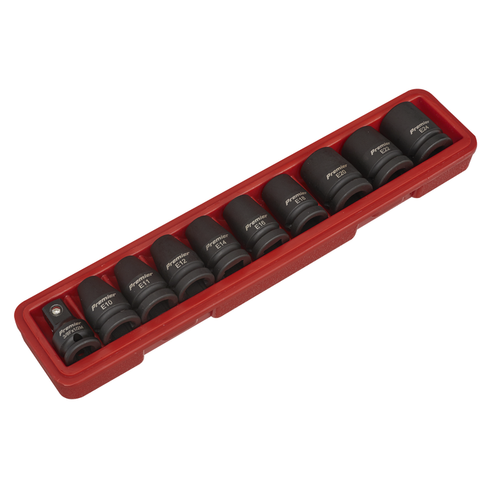 Premier TRX-Star* Female Impact Socket Set 1/2"Sq Drive 10pc | AK2301