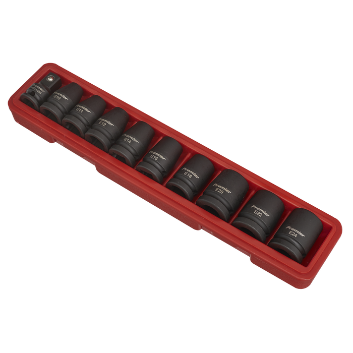 Premier TRX-Star* Female Impact Socket Set 1/2"Sq Drive 10pc | AK2301