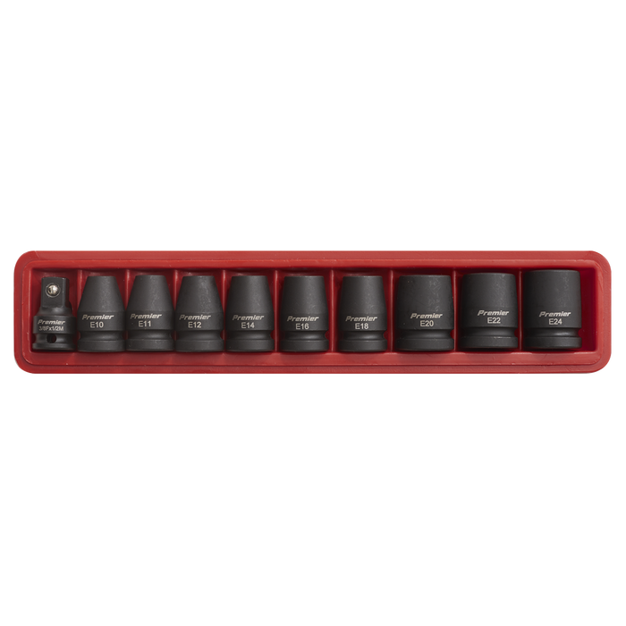 Premier TRX-Star* Female Impact Socket Set 1/2"Sq Drive 10pc | AK2301
