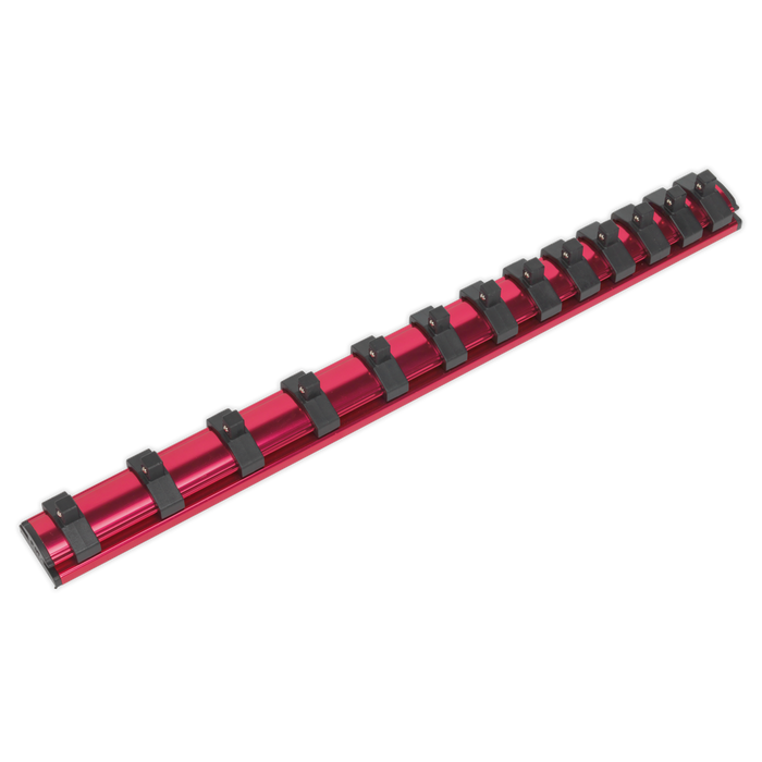 Premier Magnetic Socket Retaining Rail with 13 Clips 1/4"Sq Drive | AK27082