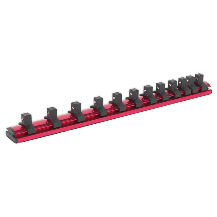 Premier Magnetic Socket Retaining Rail with 12 Clips 3/8"Sq Drive | AK27083
