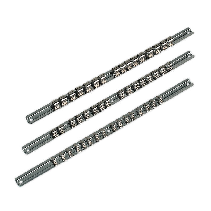 Premier Socket Retaining Rail Set 1/4", 3/8" & 1/2"Sq Drive 3pc | AK270