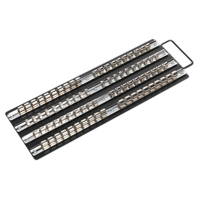 Premier Socket Rail Tray 1/4", 3/8" & 1/2"Sq Drive - Black | AK271B