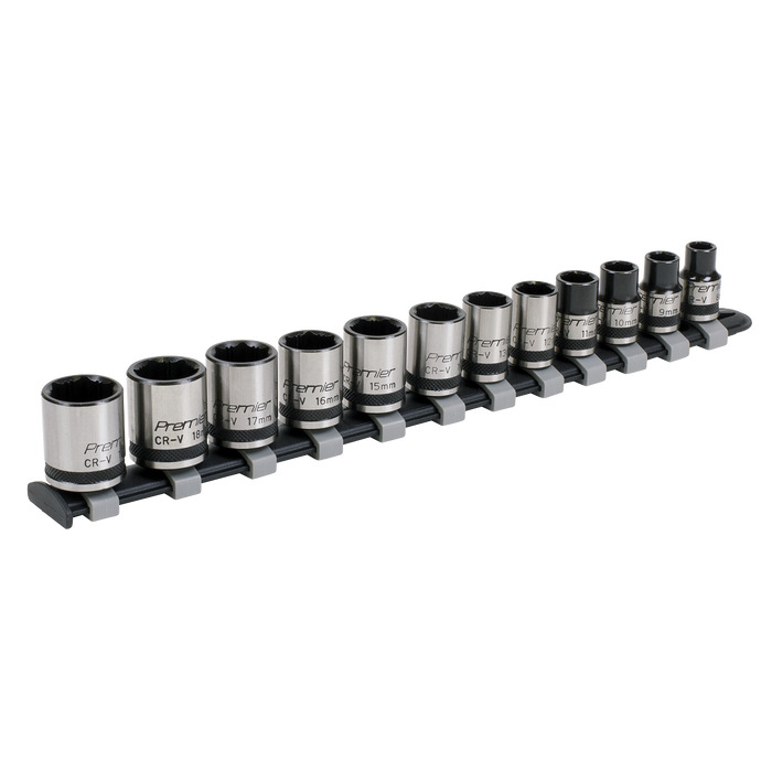 Premier Black Lock-On™ Socket Set 3/8"Sq Drive 12pc | AK2741B