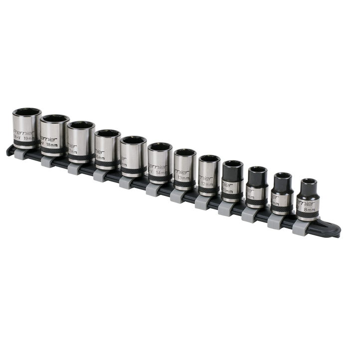 Premier Black Lock-On™ Socket Set 3/8"Sq Drive 12pc | AK2741B