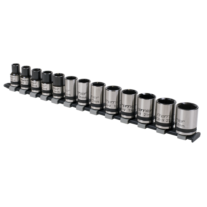 Premier Black Lock-On™ Socket Set 1/2"Sq Drive 13pc | AK2742B