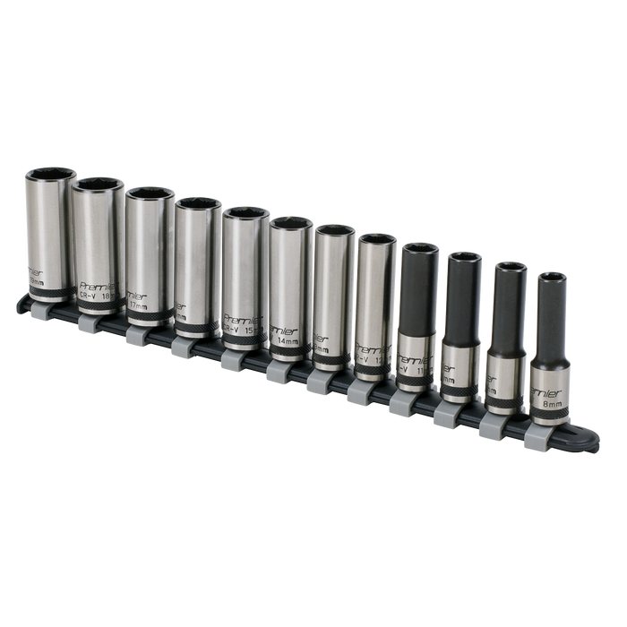 Premier Black Deep Lock-On™ Socket Set 3/8"Sq Drive 12pc | AK2744B