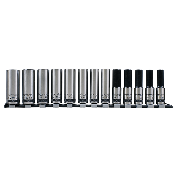 Premier Black Deep Lock-On™ Socket Set 1/2"Sq Drive 13pc | AK2745B