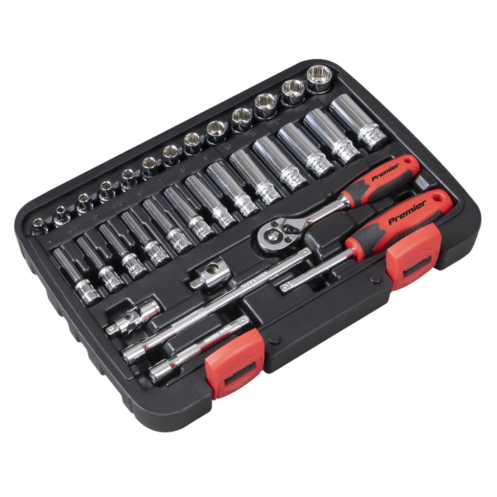 Lock-On™ Socket Set 1/4"Sq Drive 32pc | AK27480
