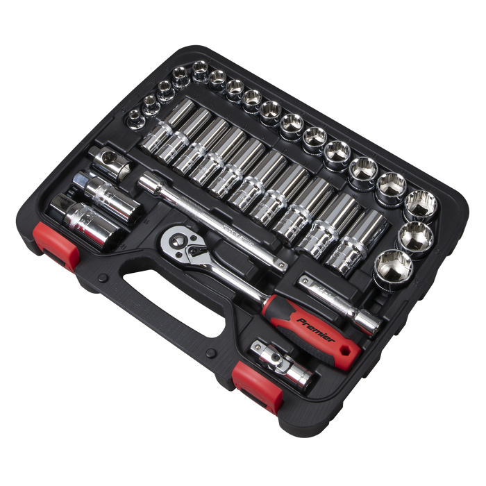Premier Lock-On™ Socket Set 3/8"Sq Drive 34pc | AK27481