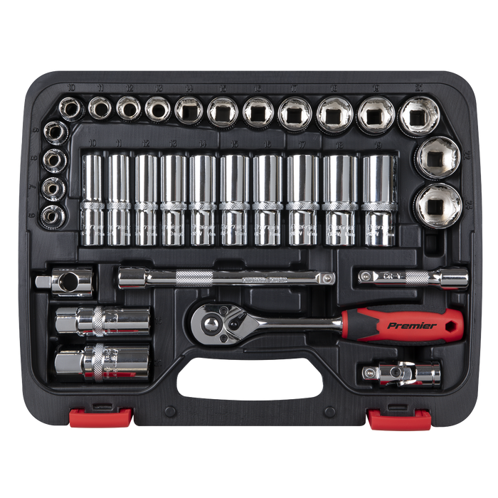 Premier Lock-On™ Socket Set 3/8"Sq Drive 34pc | AK27481