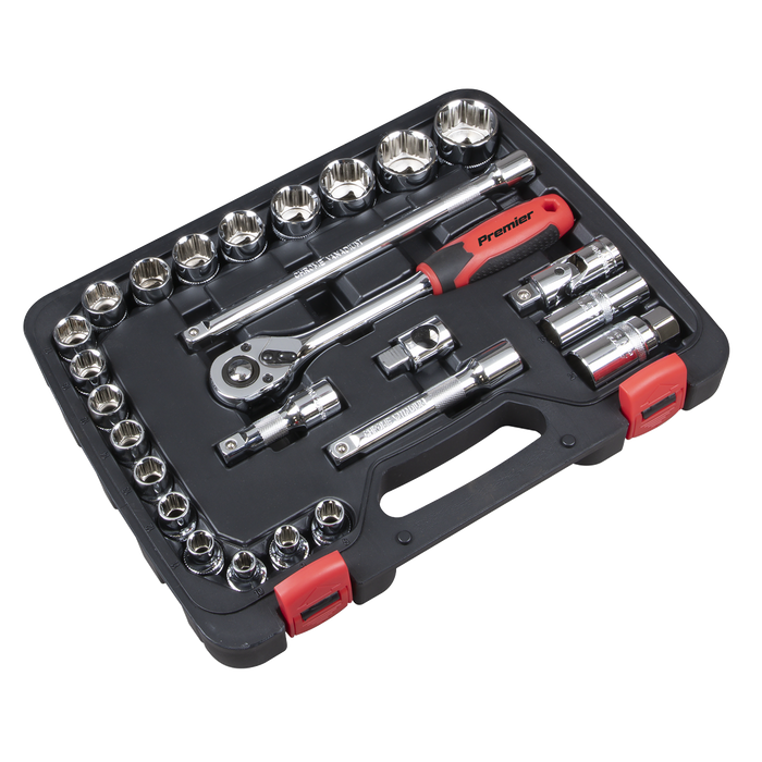 Premier Lock-On™ Socket Set 1/2"Sq Drive 26pc | AK27482
