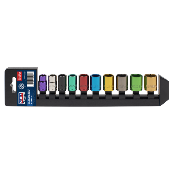 Premier Multi-Coloured Socket Set 3/8"Sq Drive 10pc | AK285