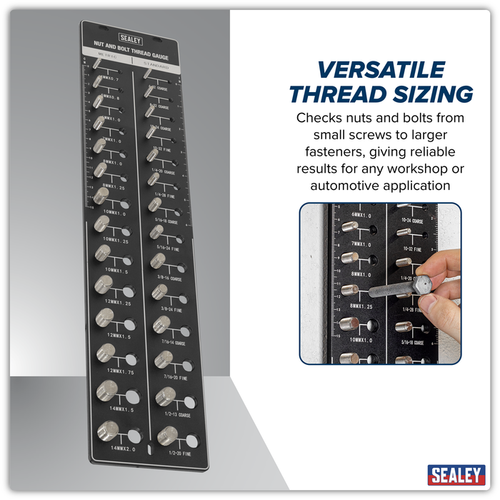 Metric/Imperial Nut & Bolt Thread Checker | AK28