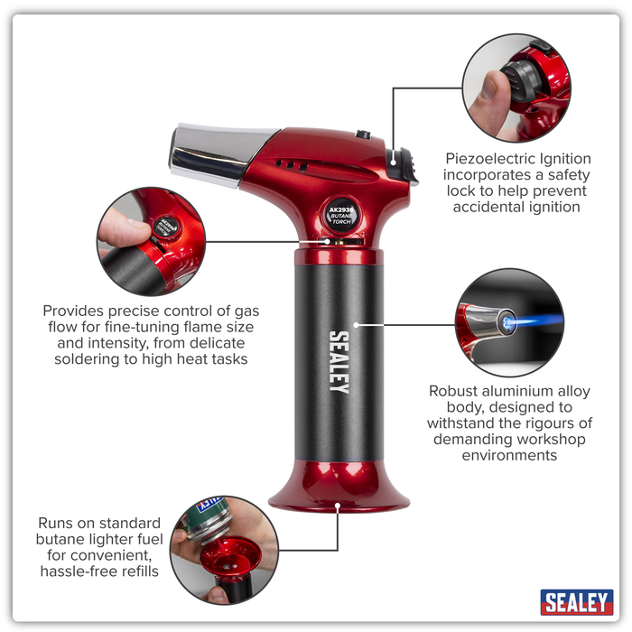 Refillable Butane Heating/Soldering Torch | AK2936