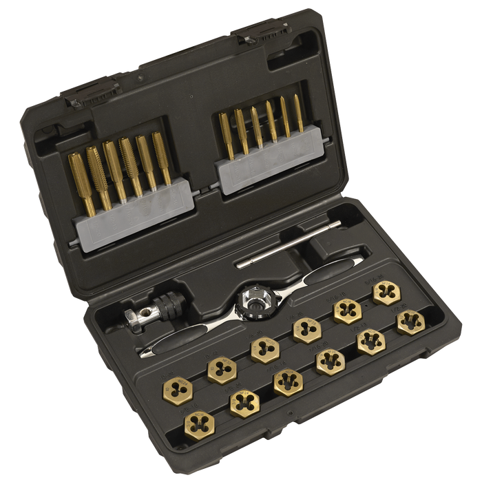 Premier Hexagonal Tap & Die Set 26pc Hexagonal  - Imperial - Titanium Coated | AK3026IMP