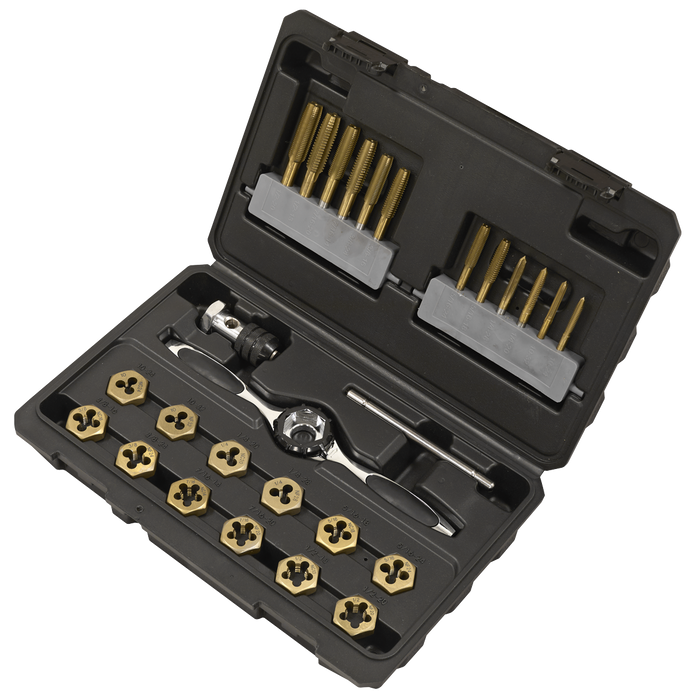 Premier Hexagonal Tap & Die Set 26pc Hexagonal  - Imperial - Titanium Coated | AK3026IMP