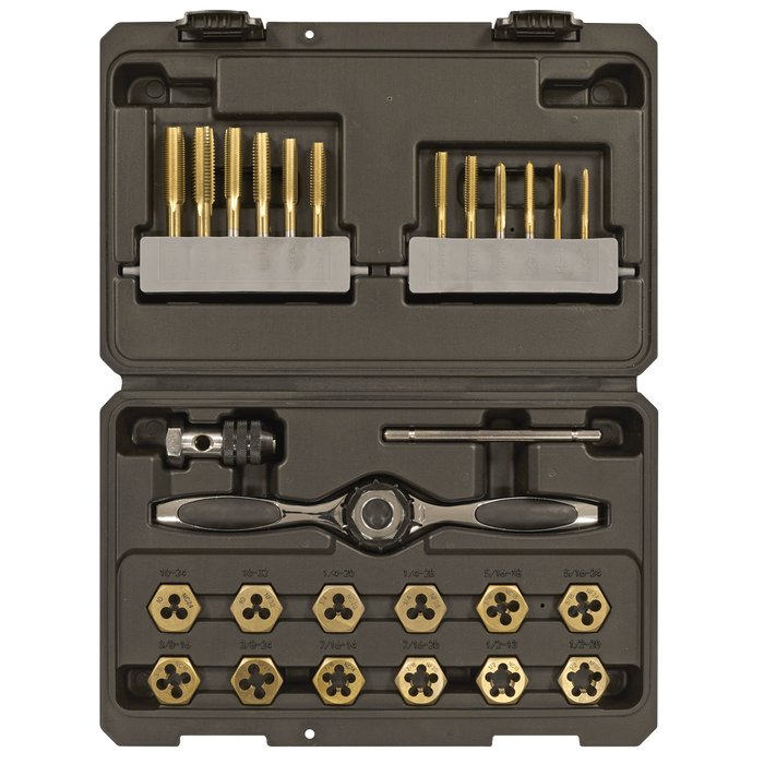 Premier Hexagonal Tap & Die Set 26pc Hexagonal  - Imperial - Titanium Coated | AK3026IMP