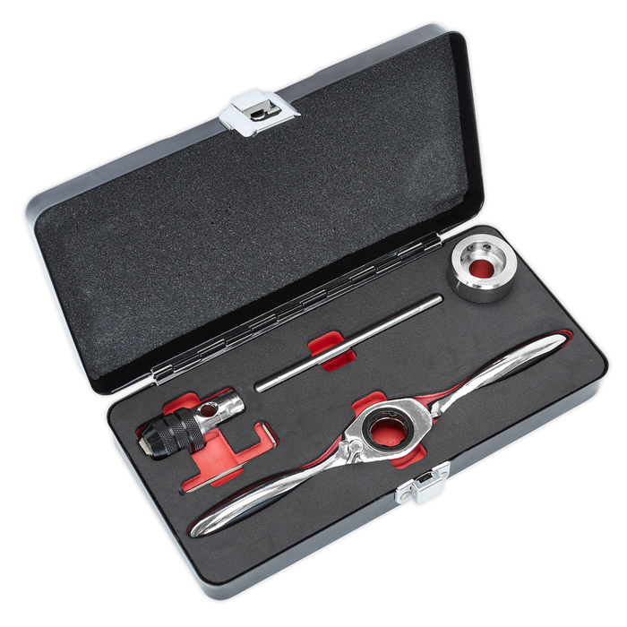 Metric Bi-Directional Ratchet Tap & Die Holder Set 5pc | AK3027