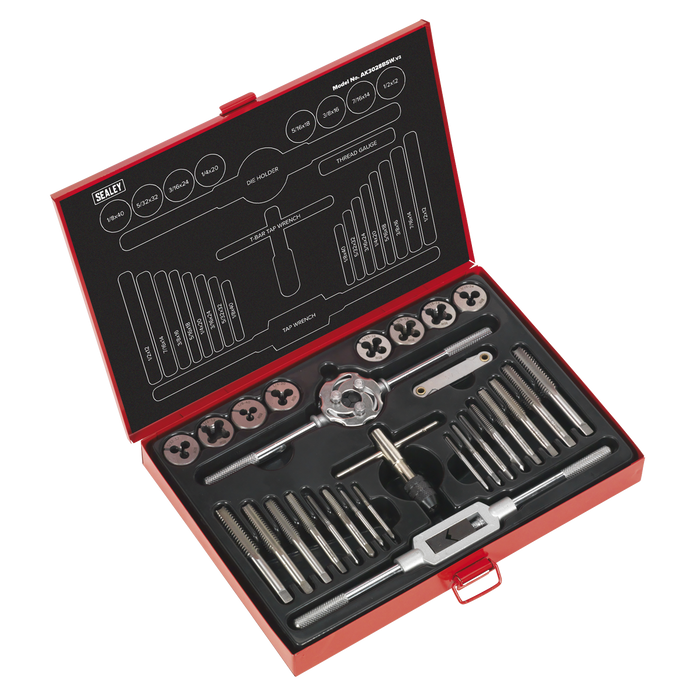 Imperial Tap & Die Set Split Dies BSW 28pc | AK3028BSW