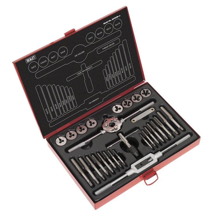 Metric Tap & Die Set Split Dies 28pc | AK3028