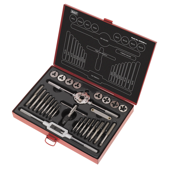 Metric Tap & Die Set Split Dies 28pc | AK3028