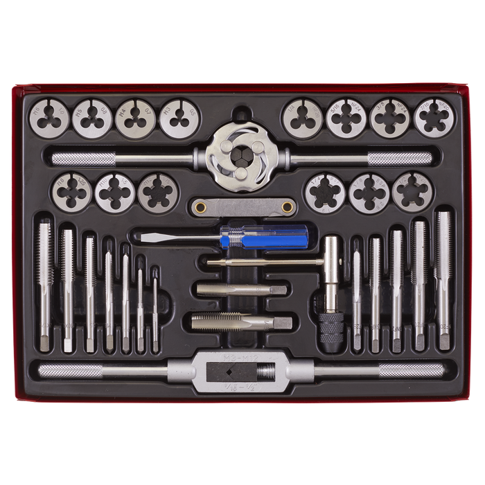 Metric/UNF/BSP Tap & Die Set Split Dies 33pc | AK3033