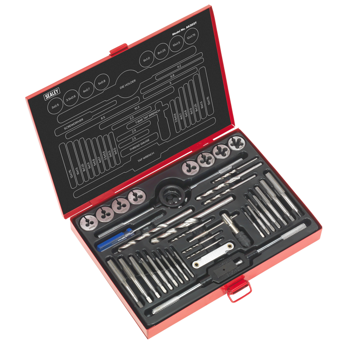 Metric Tap & Die Set Split Dies 37pc | AK3037
