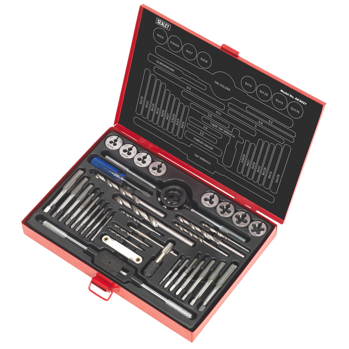 Metric Tap & Die Set Split Dies 37pc | AK3037