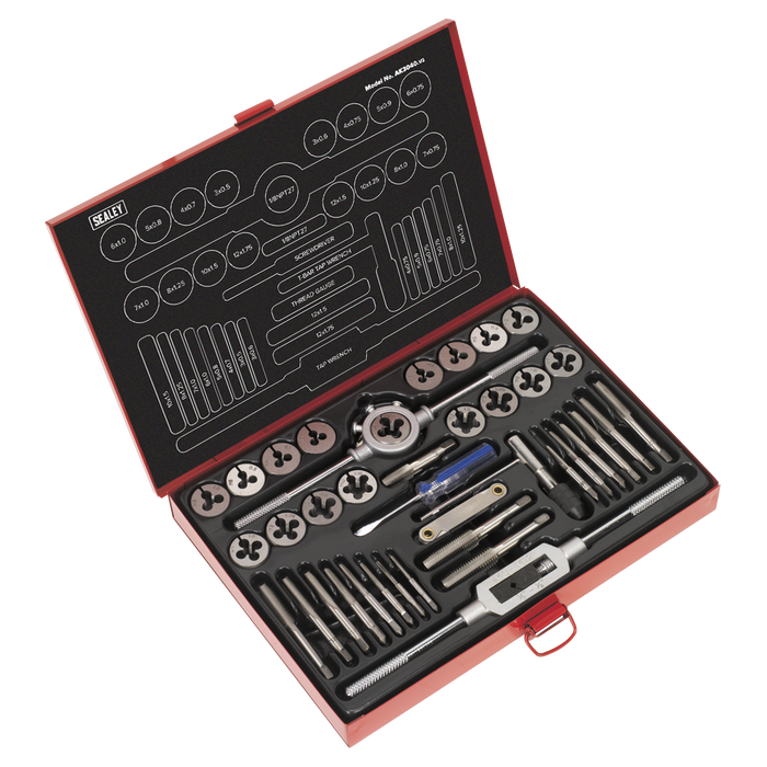 Metric Tap & Die Set Split Dies 40pc | AK3040