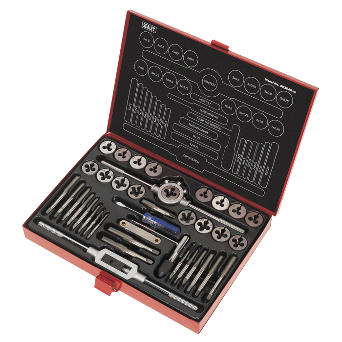 Metric Tap & Die Set Split Dies 40pc | AK3040