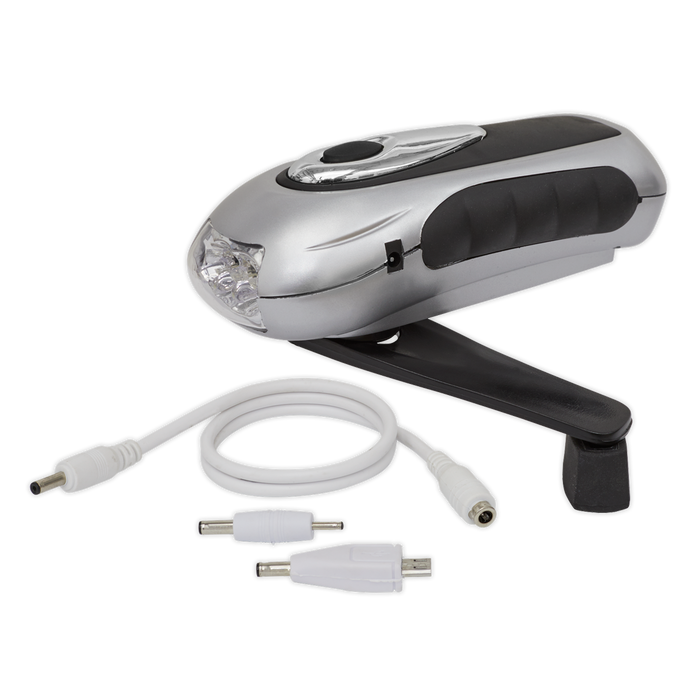Rechargeable Wind-Up Torch 3 LED | AK3305
