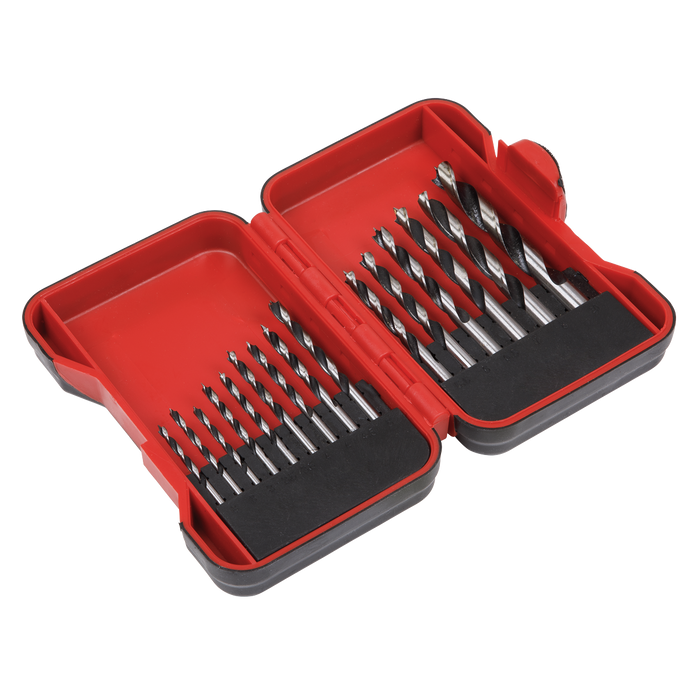 Brad Point Wood Drill Bit Set 15pc | AK3715W