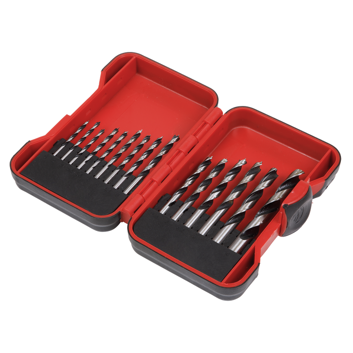 Brad Point Wood Drill Bit Set 15pc | AK3715W