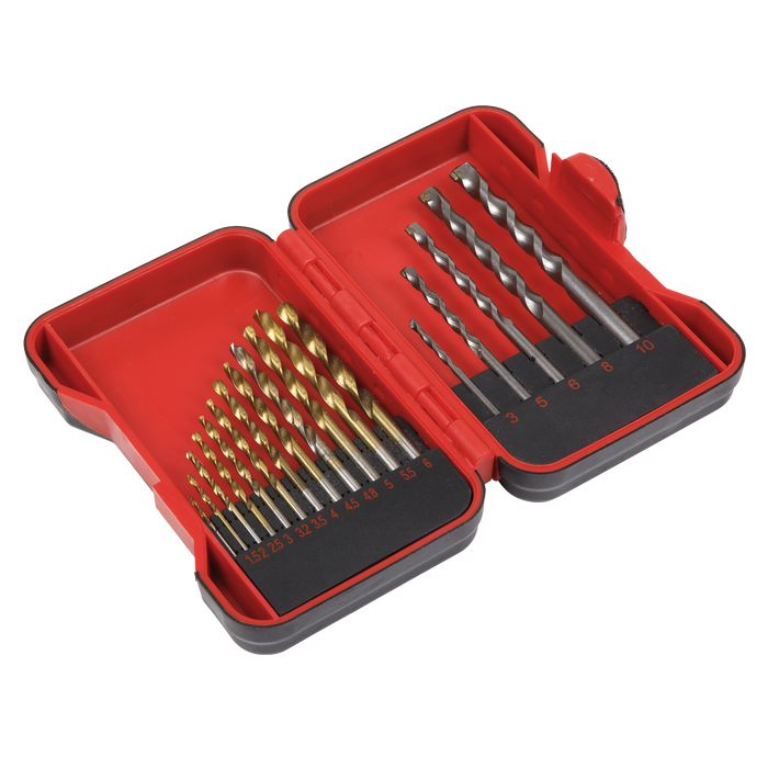 HSS/Masonry Drill Bit Set 17pc | AK3717TCM