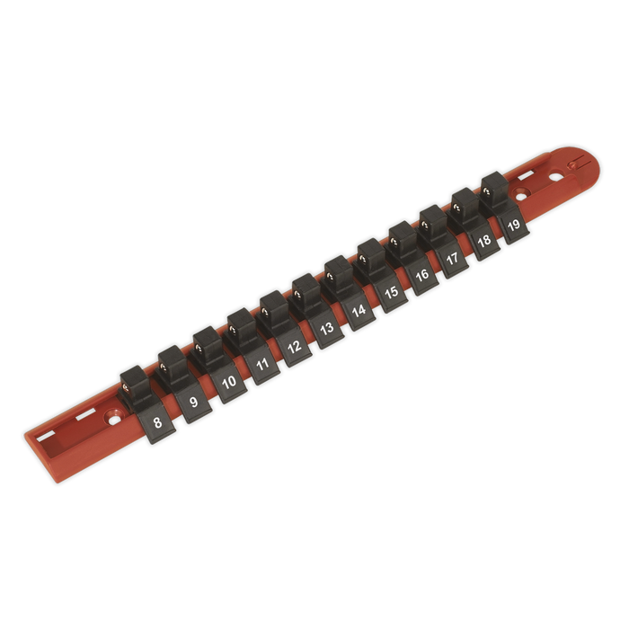 Premier Socket Retaining Rail with 12 Clips 3/8"Sq Drive | AK3812