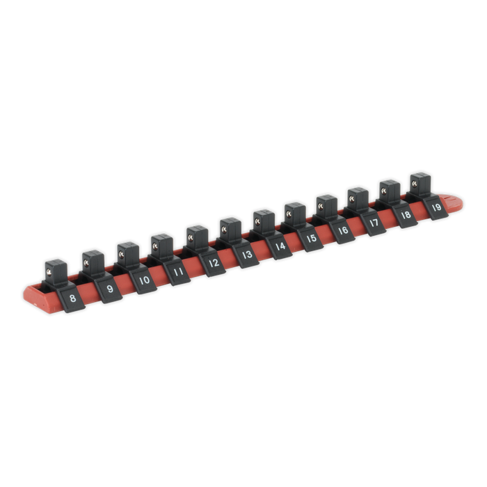 Premier Socket Retaining Rail with 12 Clips 3/8"Sq Drive | AK3812