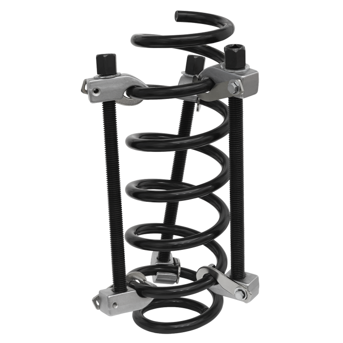 Coil Spring Compressor with Safety Hooks 1200kg 3pc | AK384