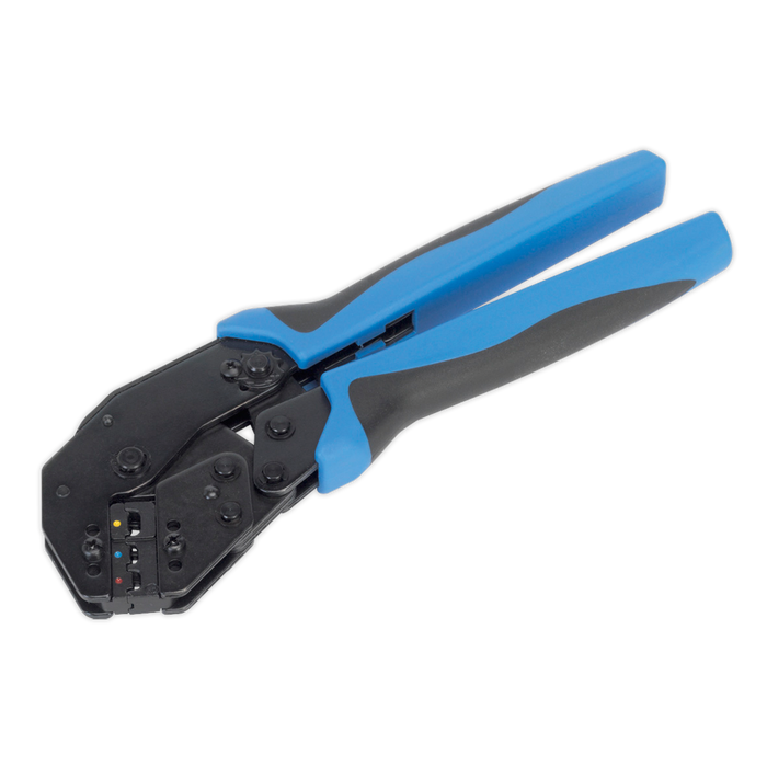 Angled Head Ratchet Crimping Tool Insulated Terminals | AK3863