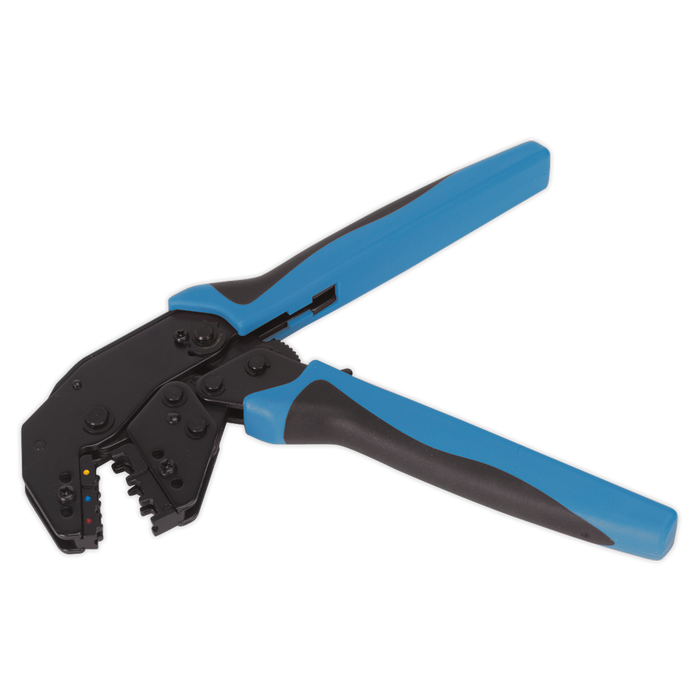 Angled Head Ratchet Crimping Tool Insulated Terminals | AK3863