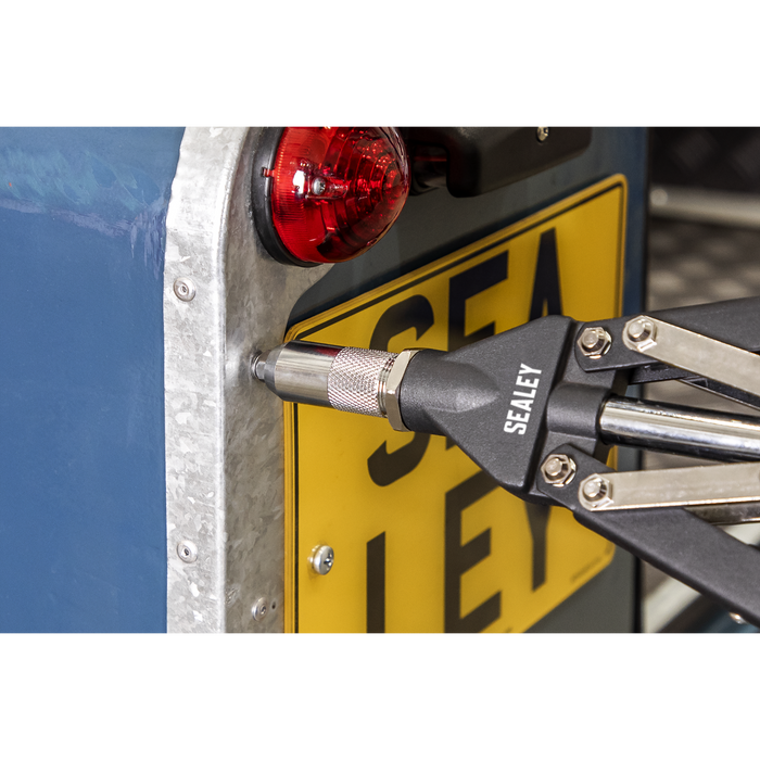 Heavy-Duty Long-Arm Riveter with Collection Bowl | AK3981
