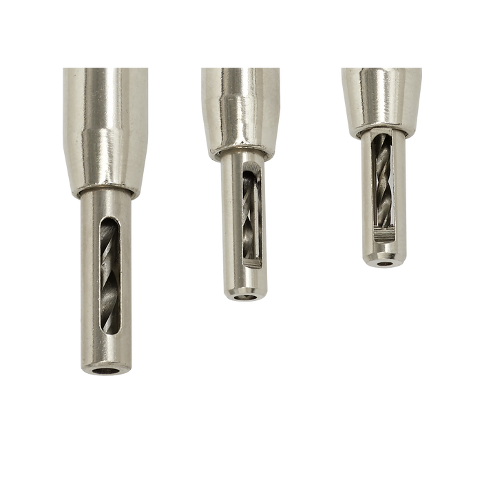 Self-Centring Chamfered Hinge Drill Set 3pc | AK3HD