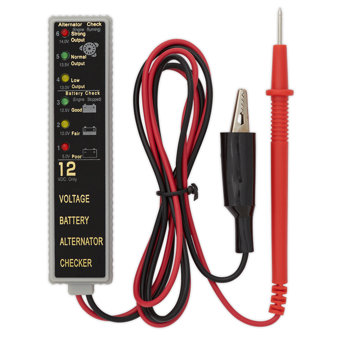 LED Battery & Alternator Tester 12V | AK400
