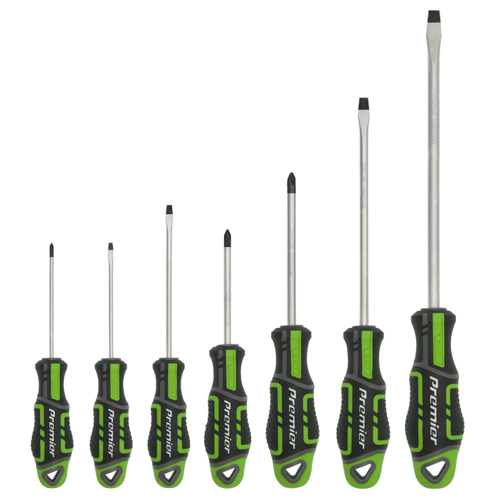 Premier GripMAX® Screwdriver Set 7pc - Hi-Vis Green | AK4321HV