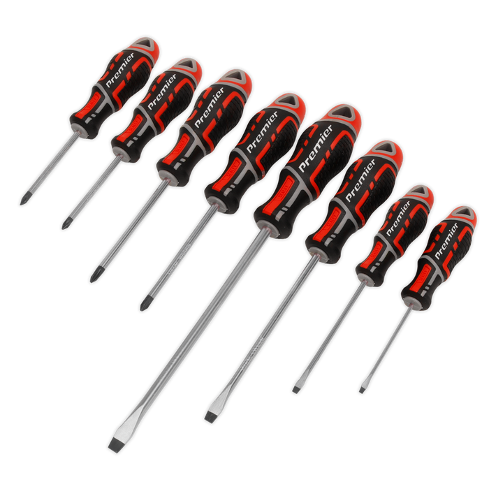 Premier GripMAX® Screwdriver Set 8pc - Red | AK4322