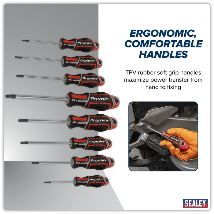 Premier GripMAX® Security TRX-Star* Screwdriver Set 8pc - Red | AK4323